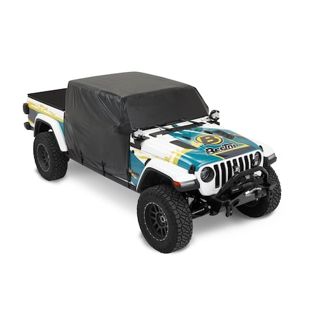 Bestop All Weather Jeep Trail Cover For Jeep 2020-2024 Gladiator 4 Door Black 81050-01